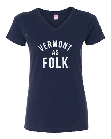 Vermont as Folk V-Neck