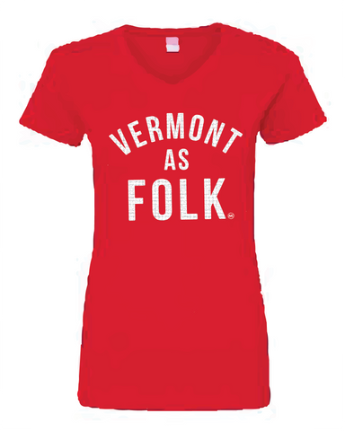 Vermont as Folk V-Neck